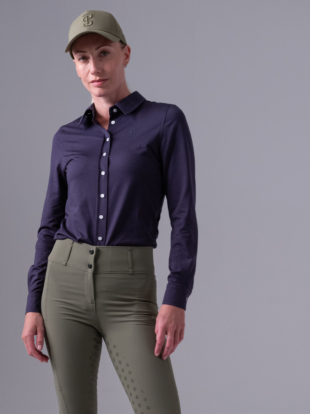 Rebecca Pique Shirt Navy