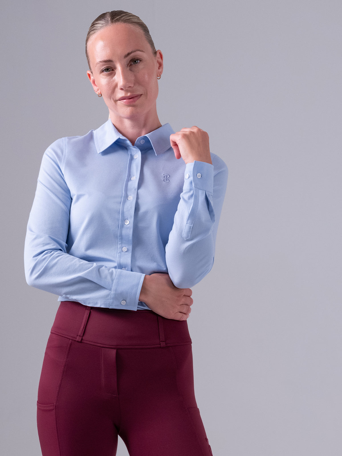 Rebecca Pique Shirt Light blue