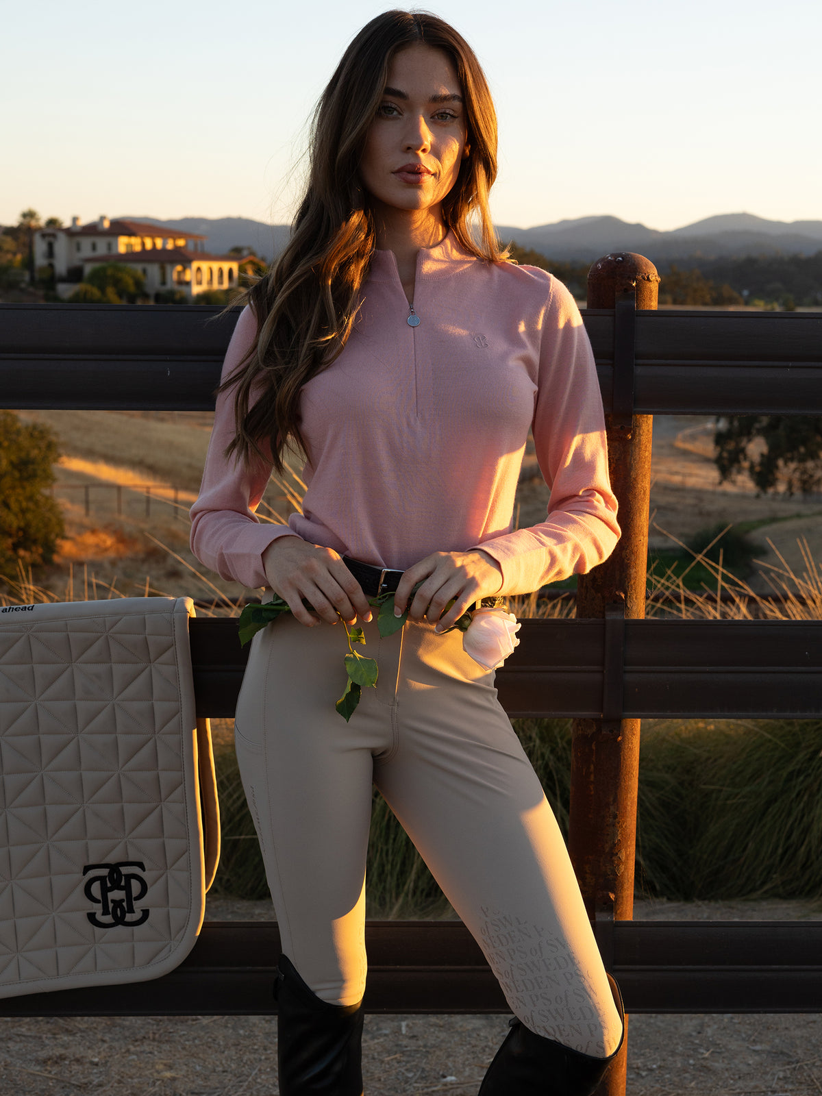 Erin Equimerino Base Layer Hortensia pink