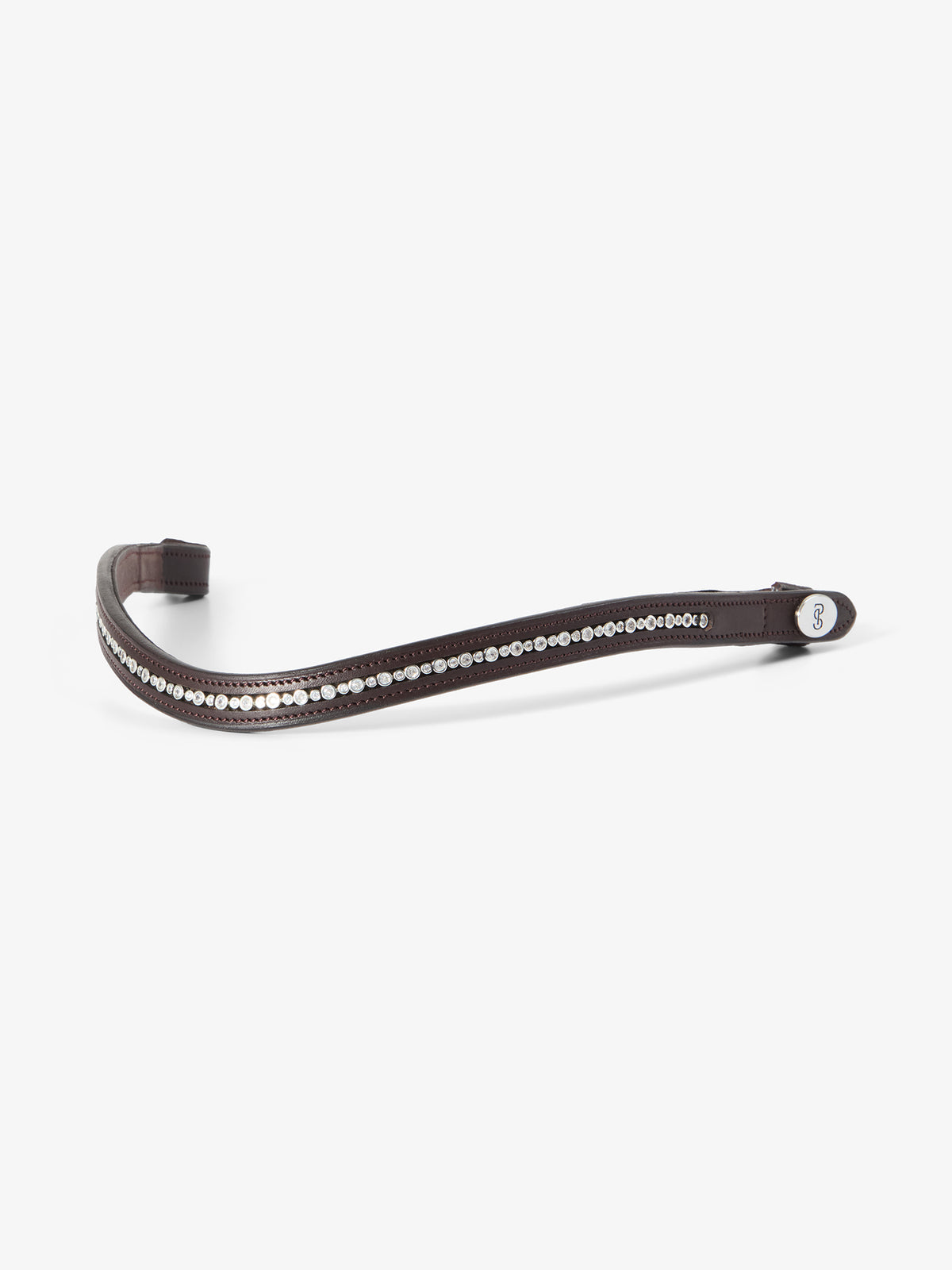 Shimmering Holiday Browband Brown Leather