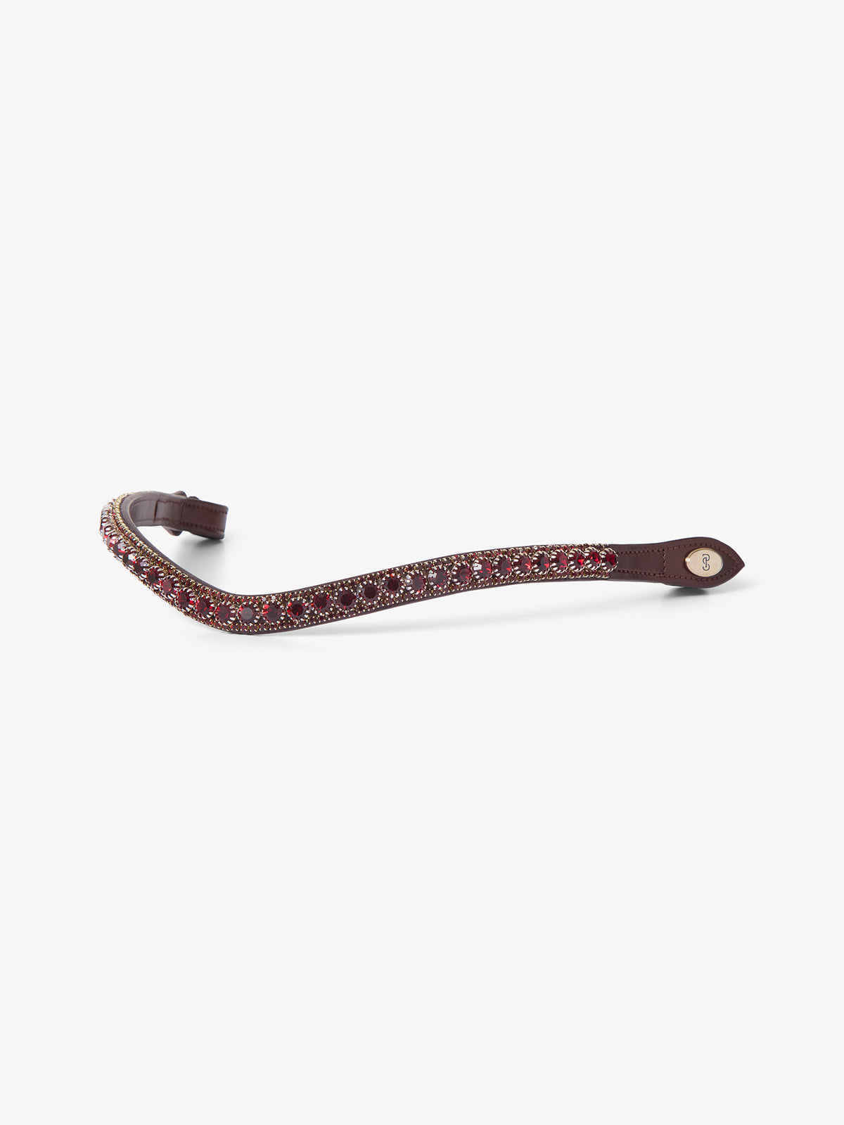 Browband Luxe Plum - Brown Leather