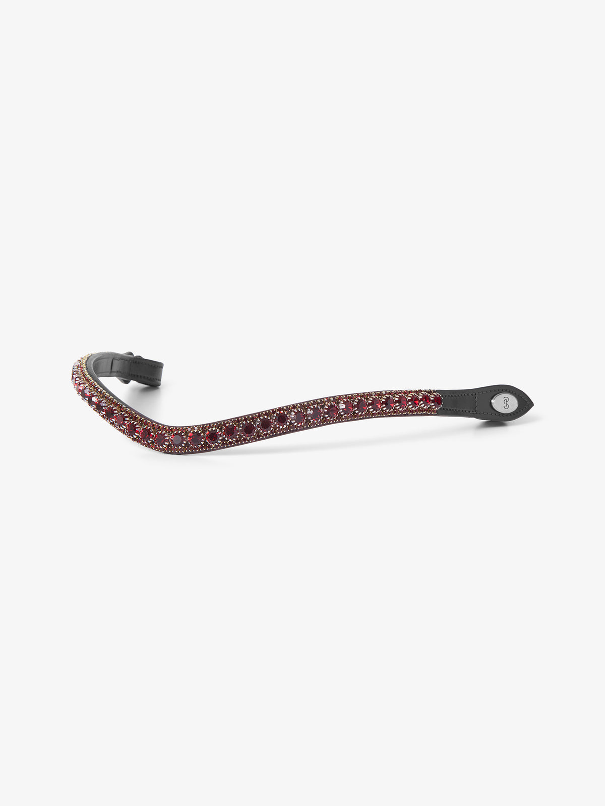 Browband Luxe Plum - Black Leather