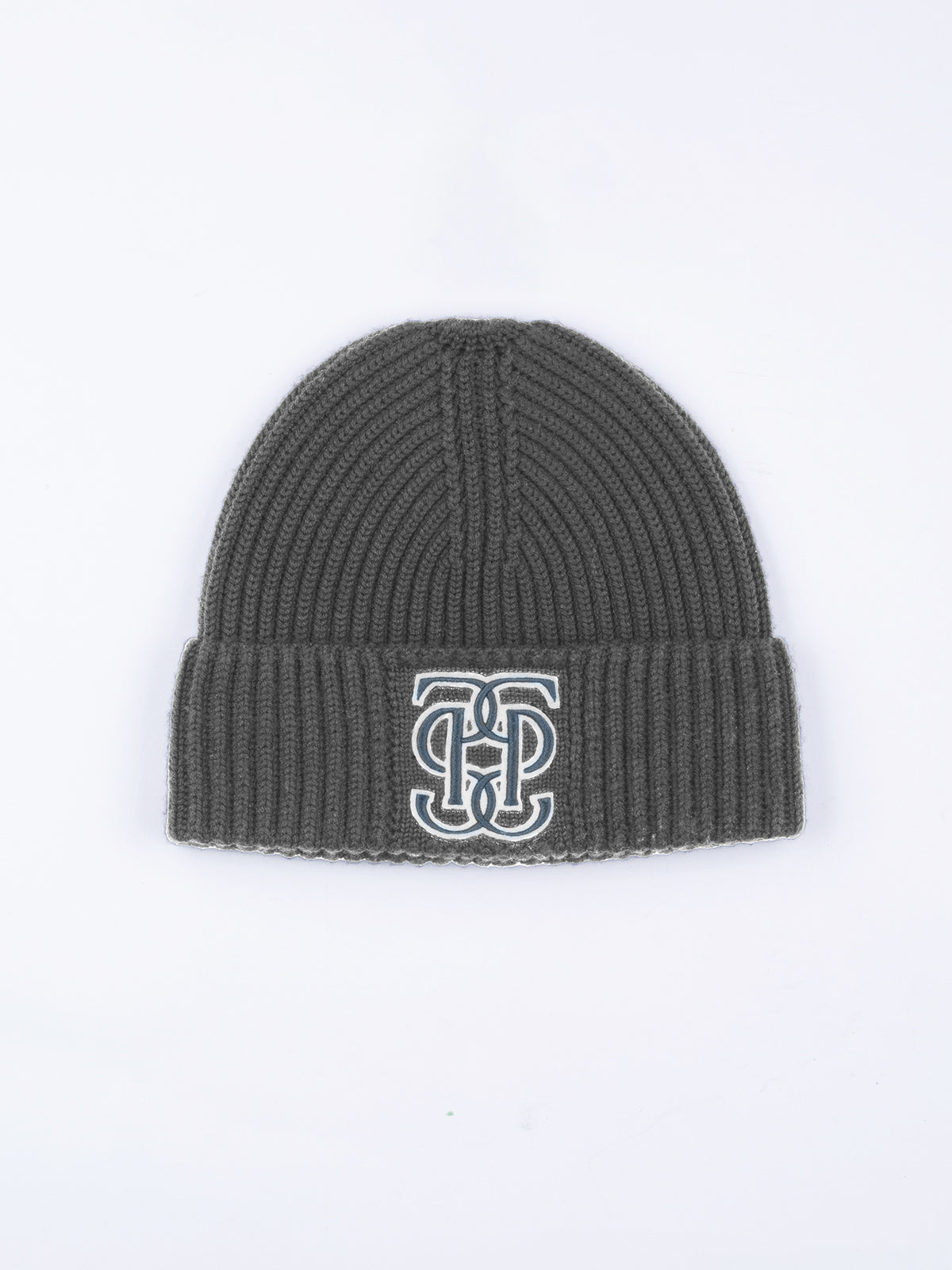 Rio Twill Monogram Beanie Dark grey melange