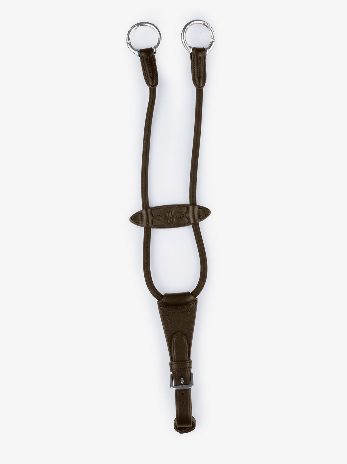 Lisbon Elastic Martingale Bib Brown Leather