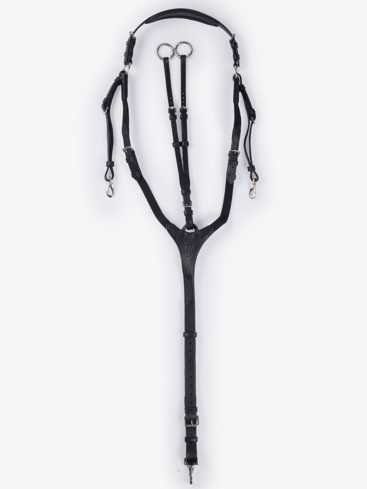 Beijing Elastic Breastplate Black Leather
