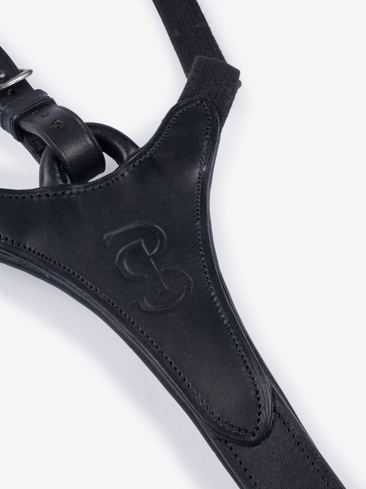 Beijing Elastic Breastplate Black Leather