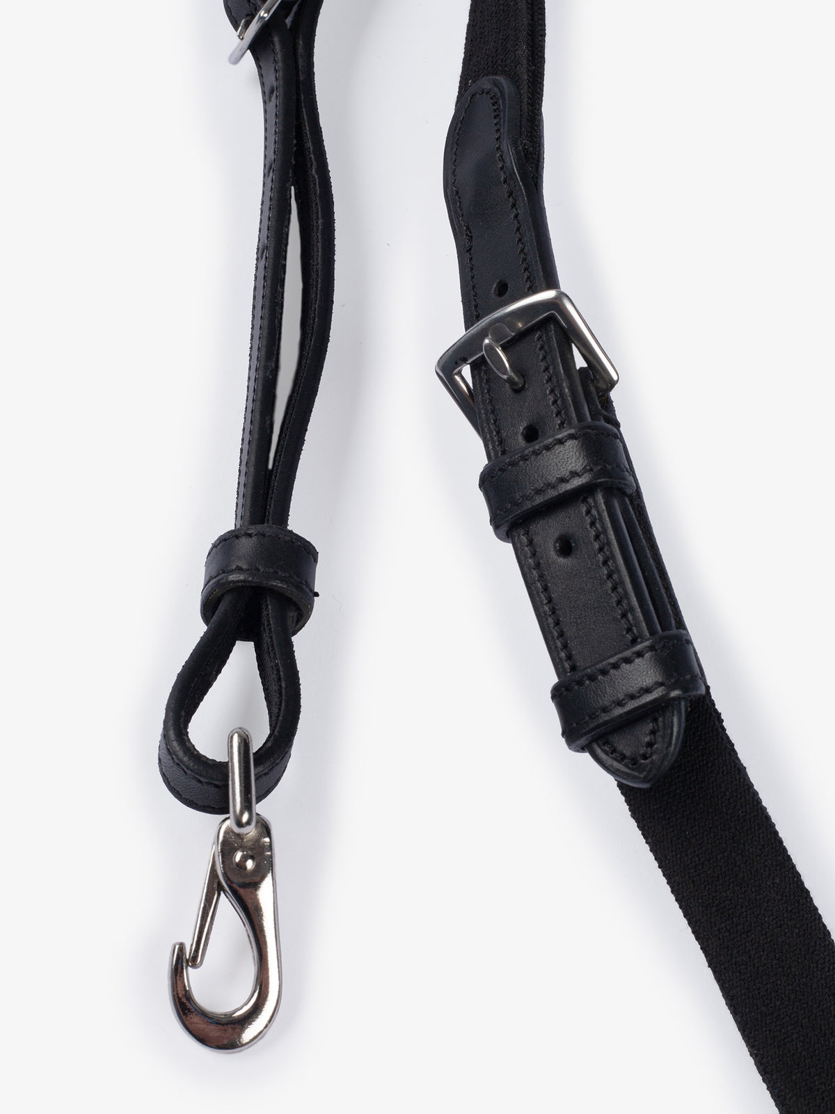 Beijing Elastic Breastplate Black Leather