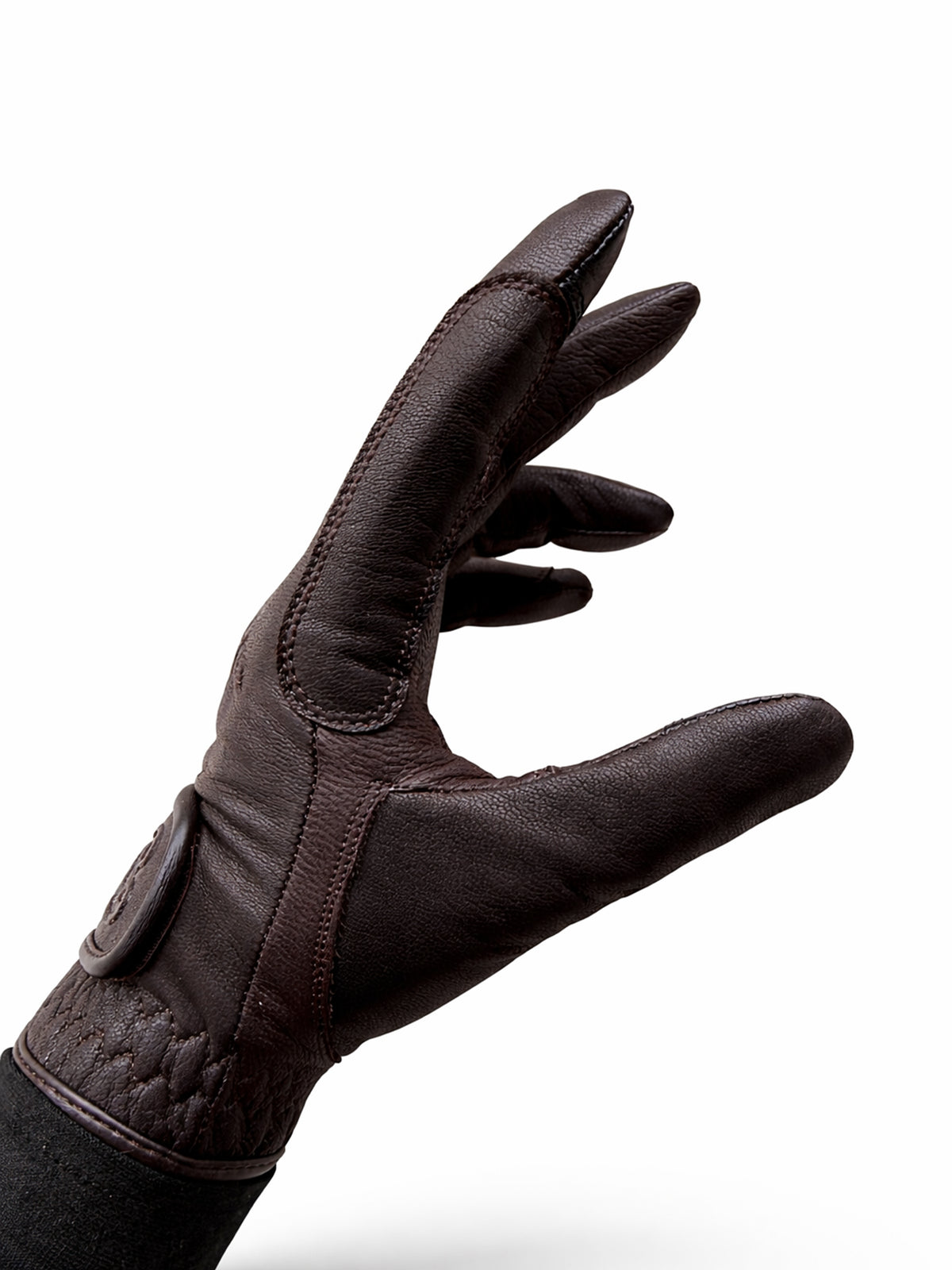 Soft Leather Riding Gloves Brown
