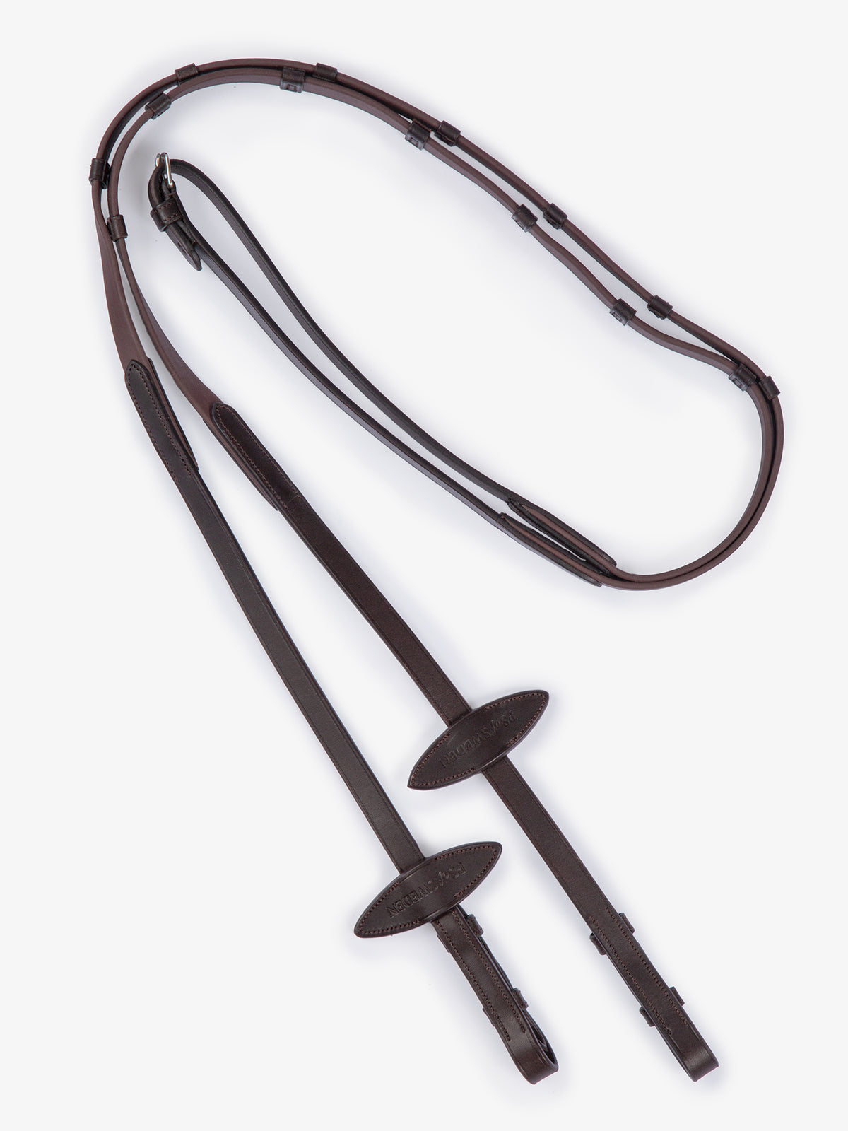 Reins Rubber Rome Brown Leather