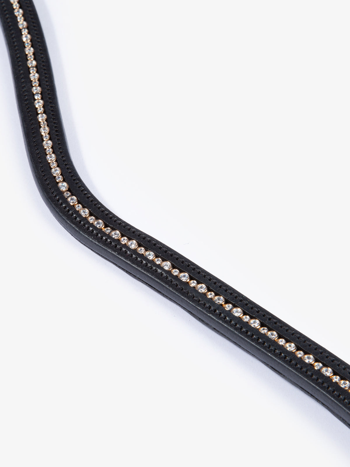 Shimmering Holiday Browband Black Leather