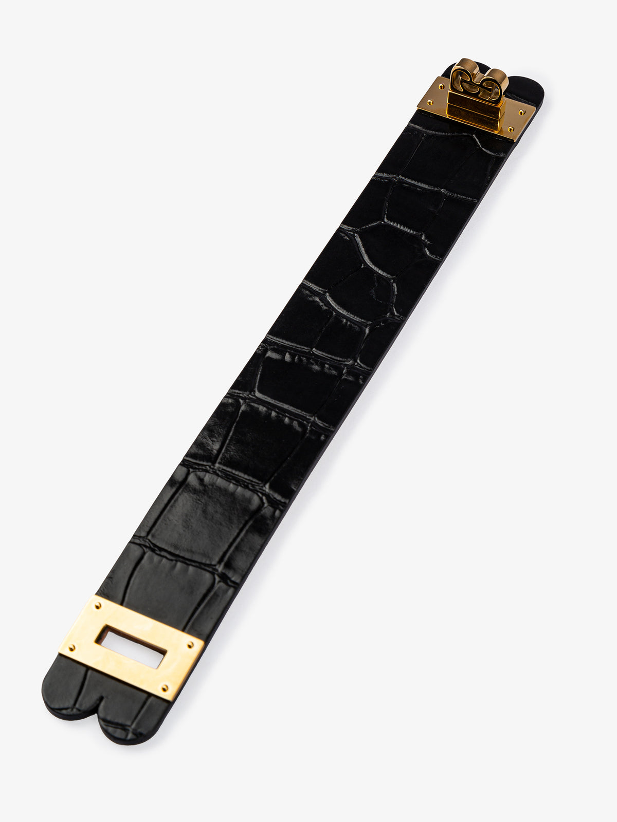 Byborn x PS Leather Bracelet Black Gold