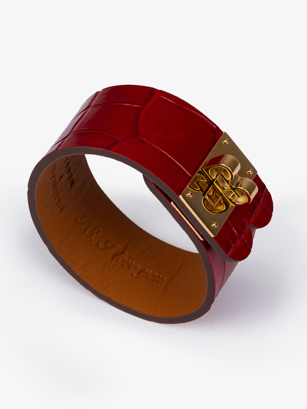 Byborn x PS Leather Bracelet Red heart