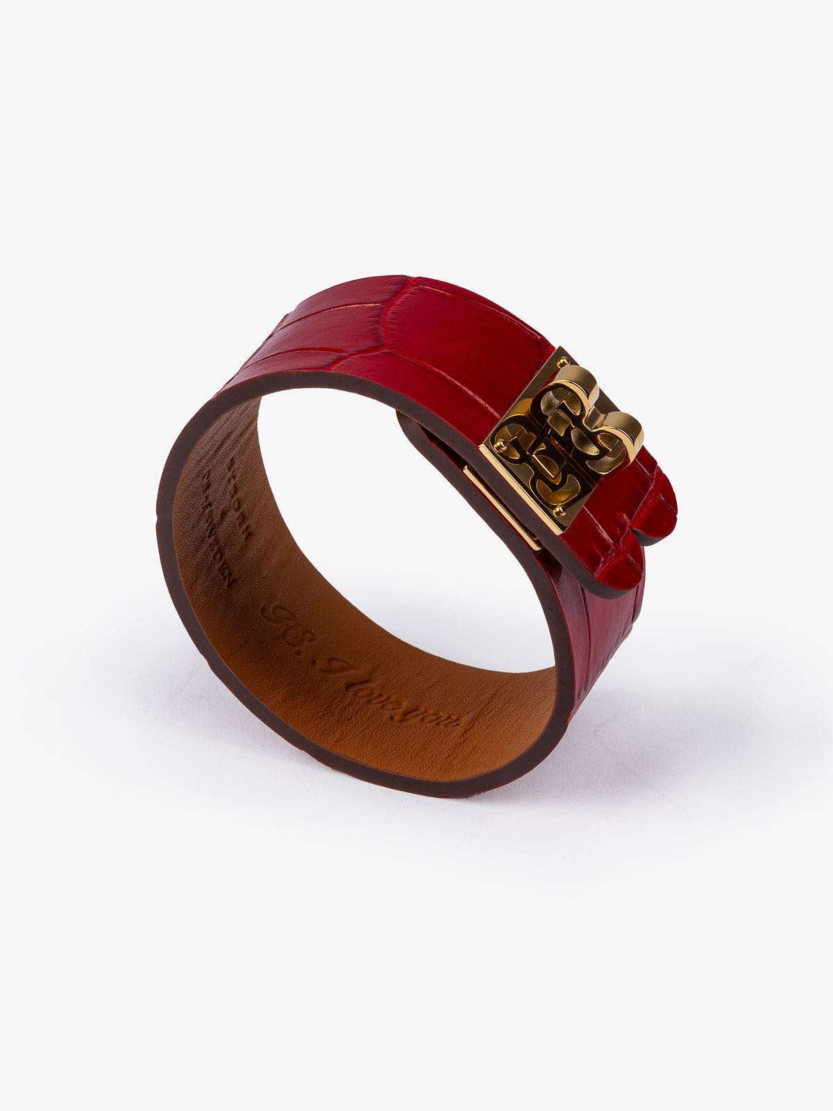 Byborn x PS Leather Bracelet Red heart