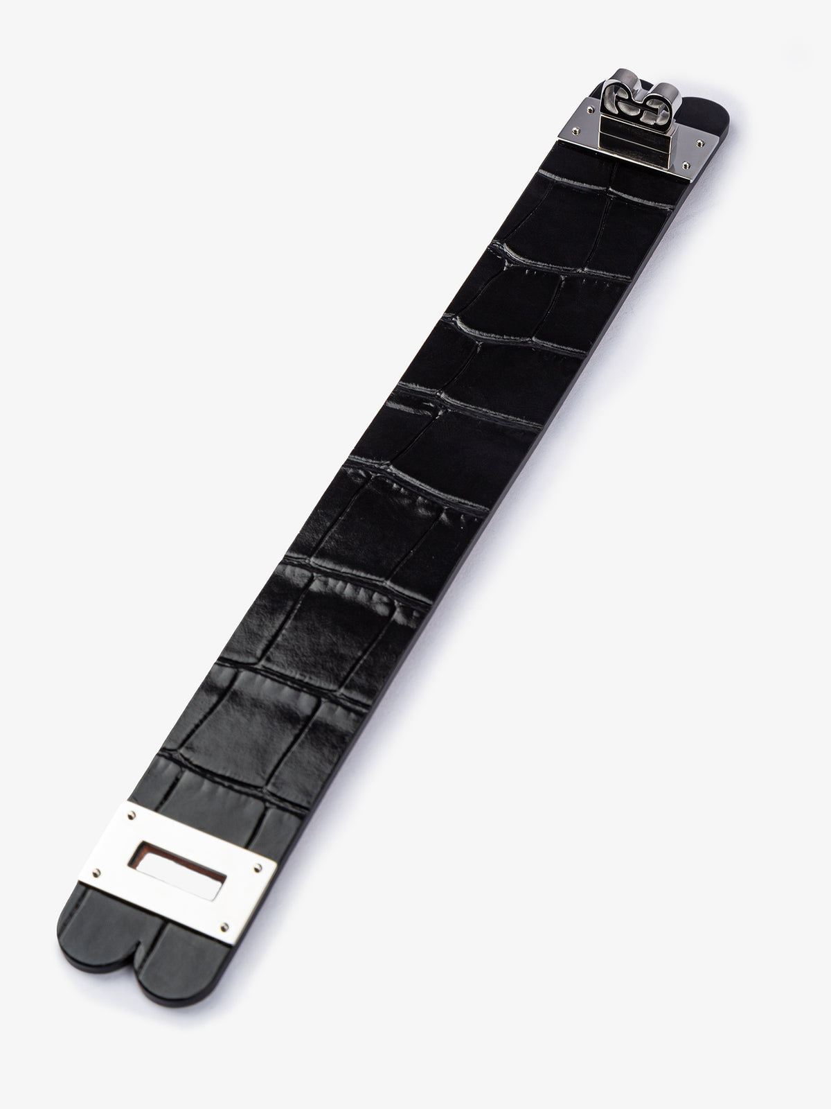 Byborn x PS Leather Bracelet Black I White