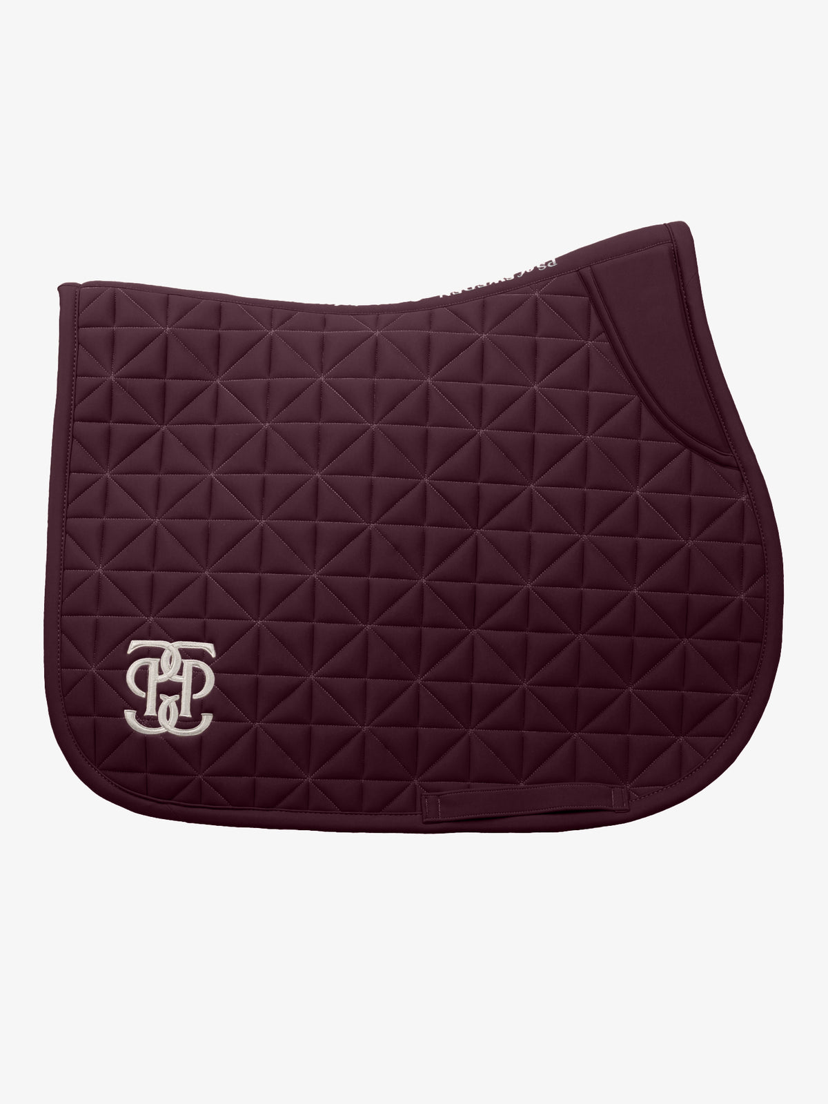 Diamond Quilt Jump Saddle Pad Plum