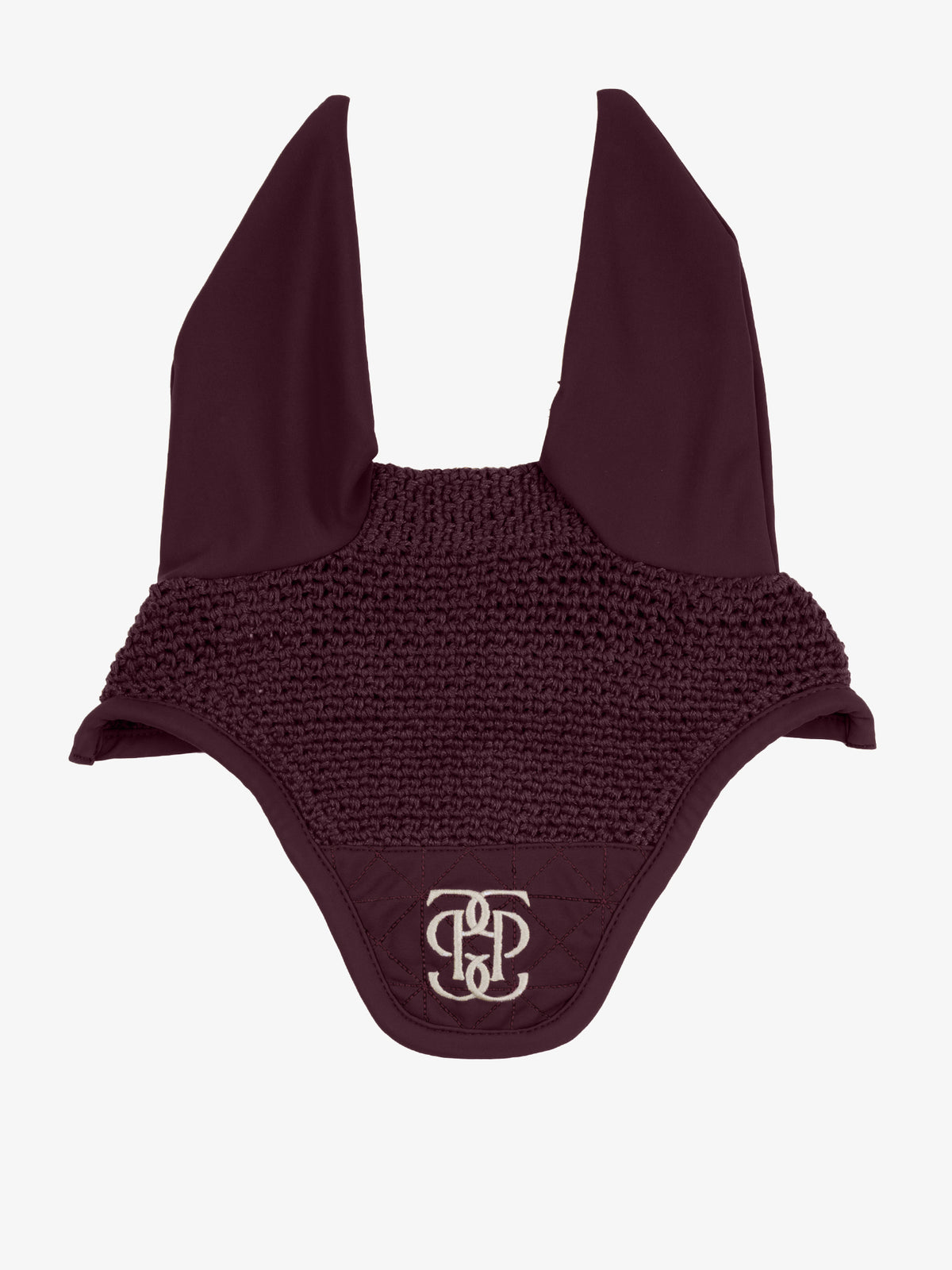 Diamond Quilt Ear Bonnet Plum