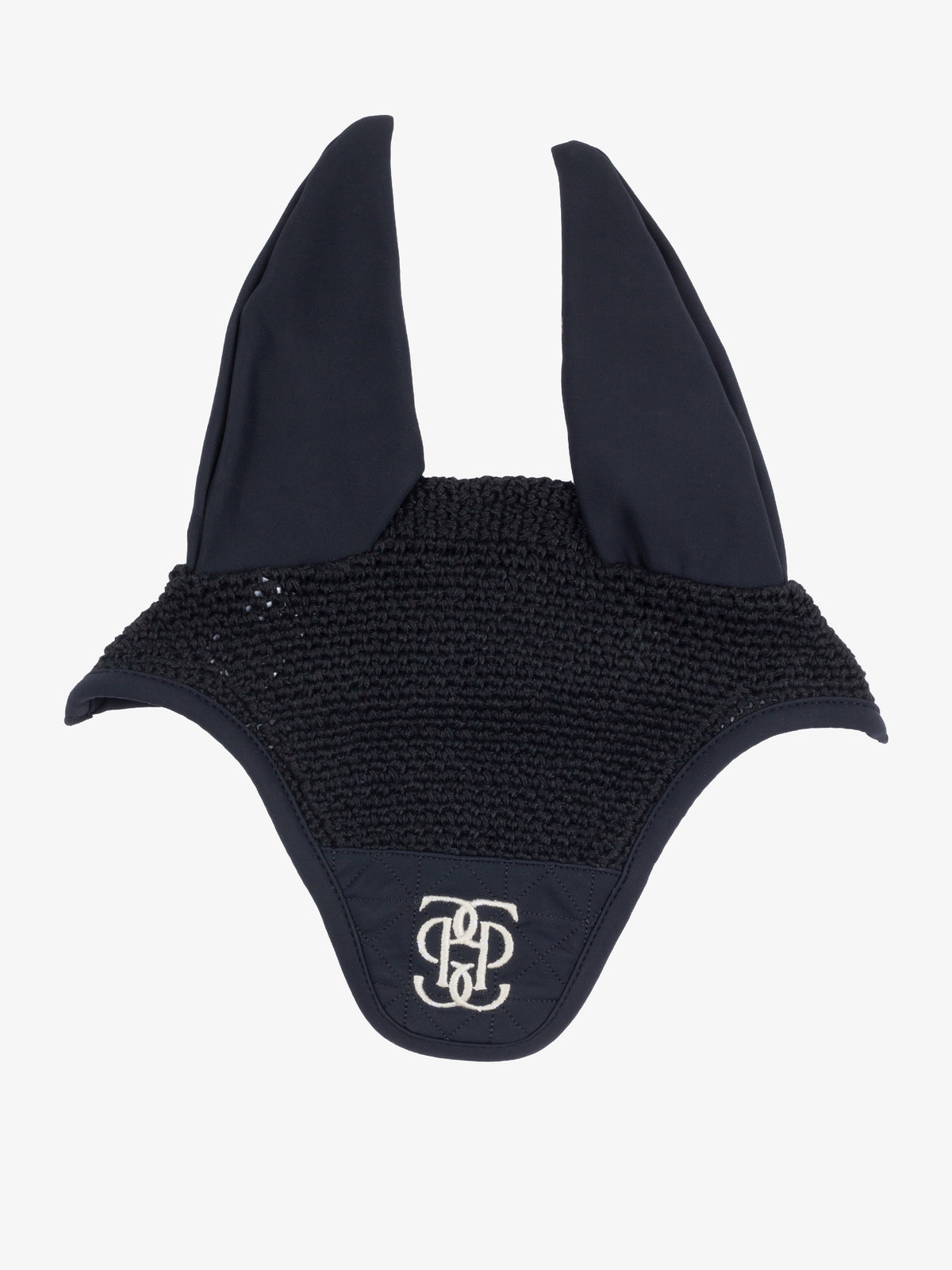 Diamond Quilt Ear Bonnet Black