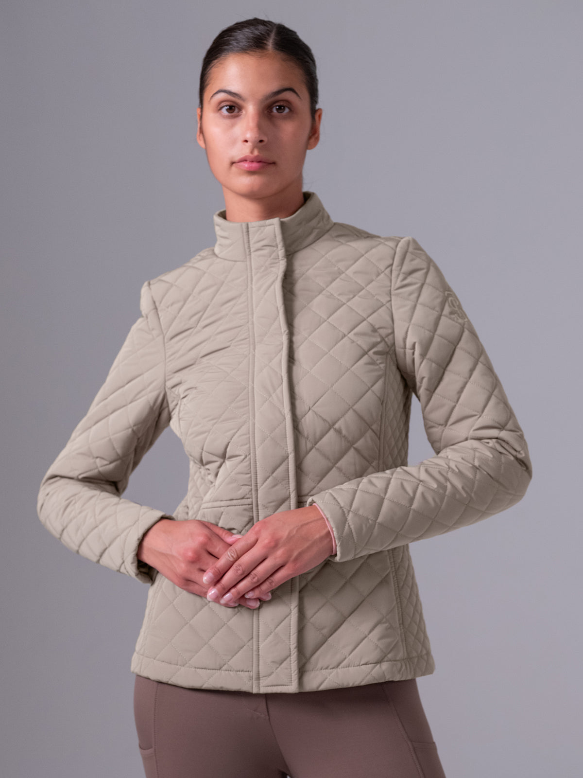 Lillian Quilted Jacket - Greige