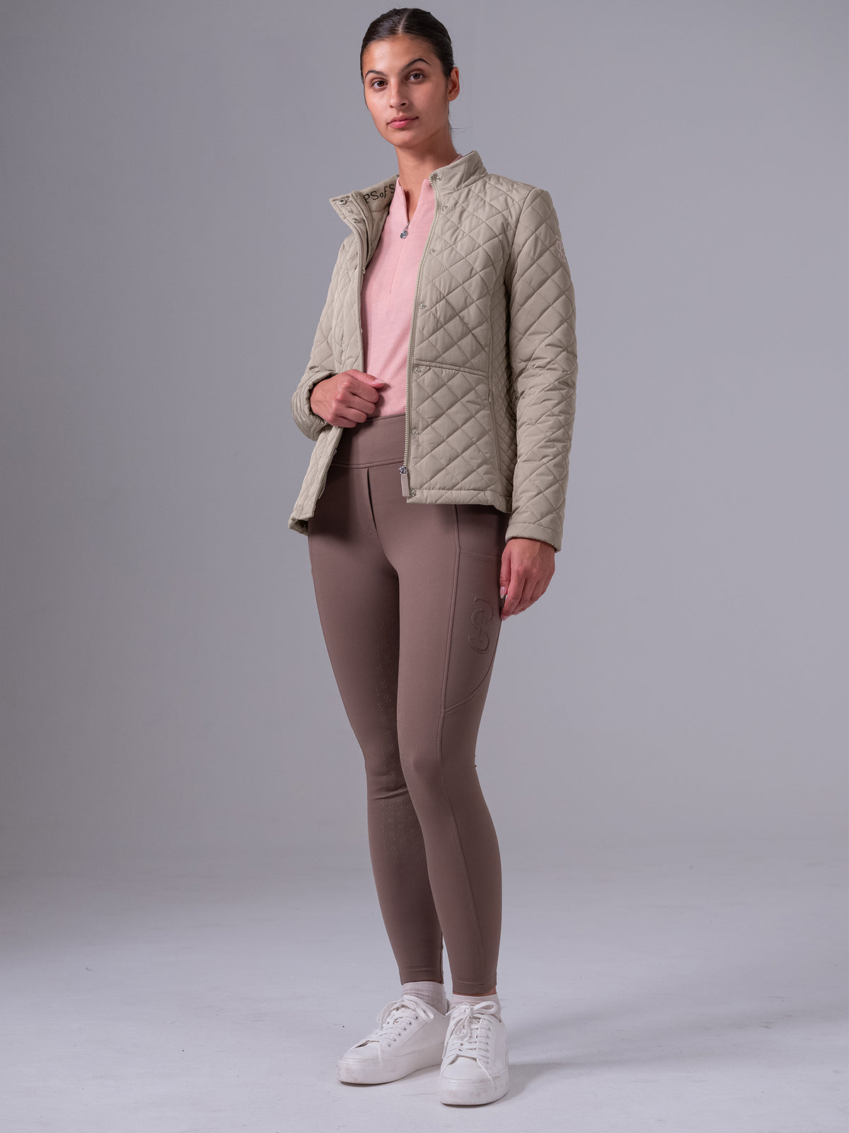 Lillian Quilted Jacket Greige