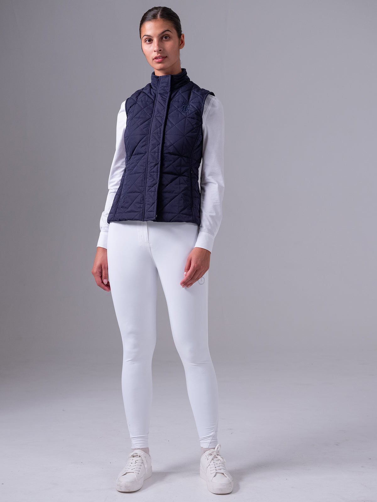 Goldie Quilted Vest Navy