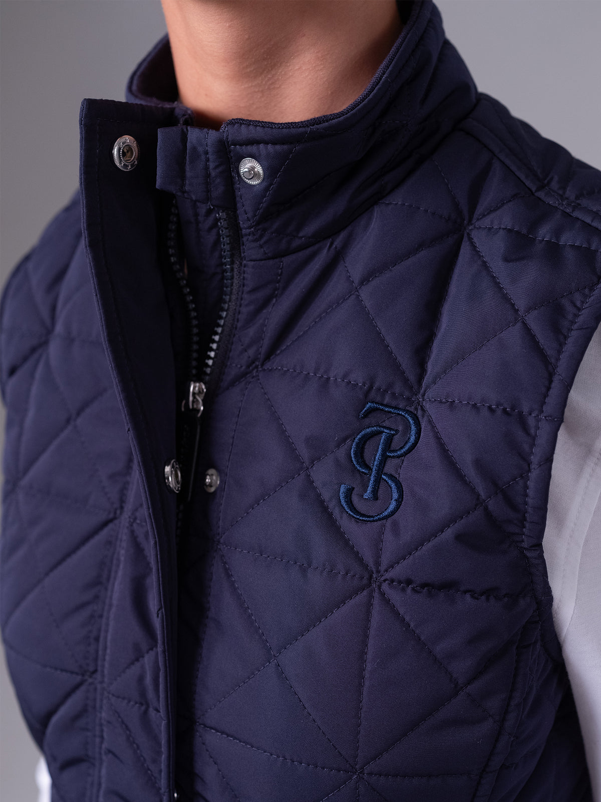 Goldie Quilted Vest Navy