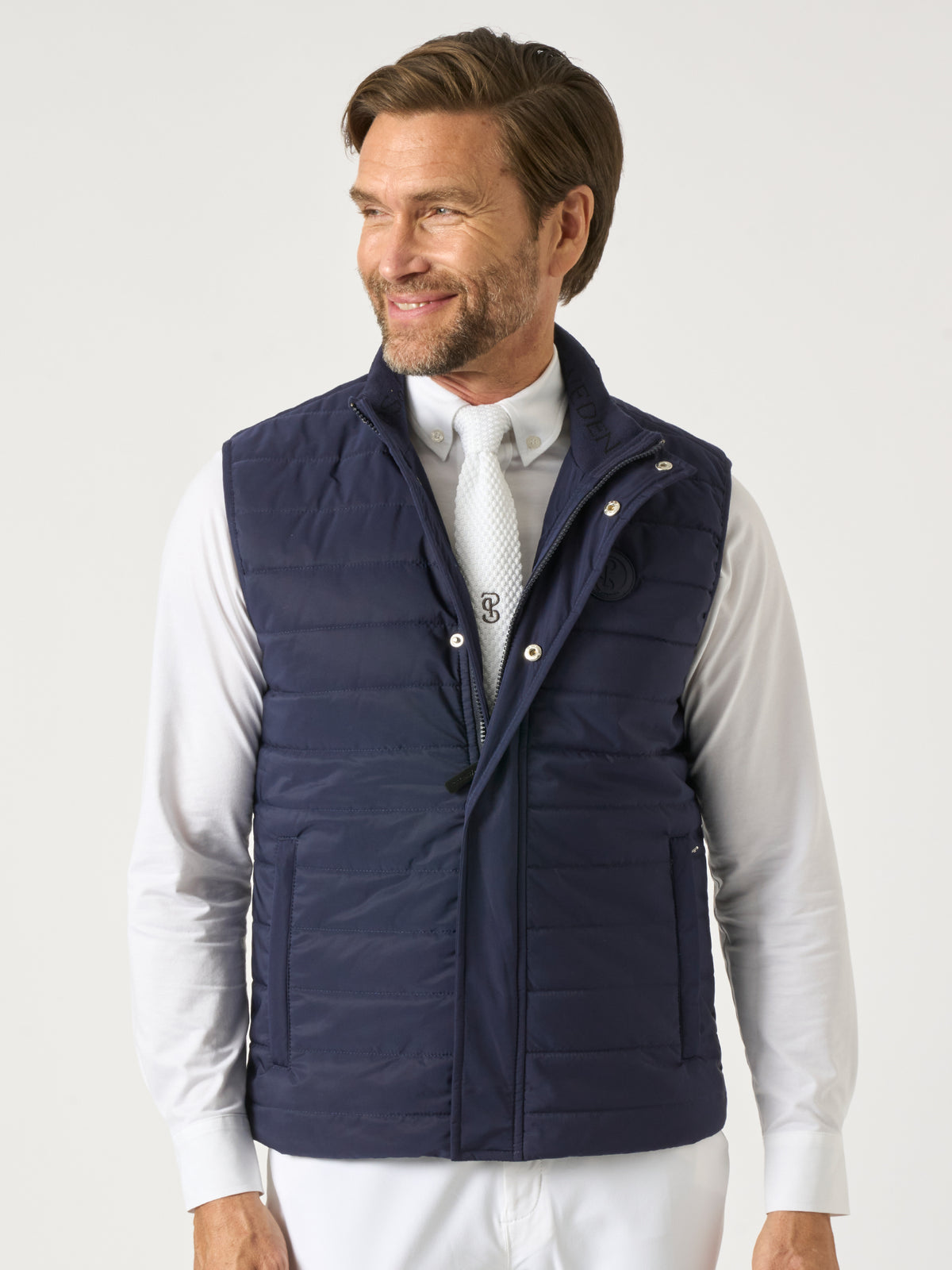 Patrick Quilted Vest Navy