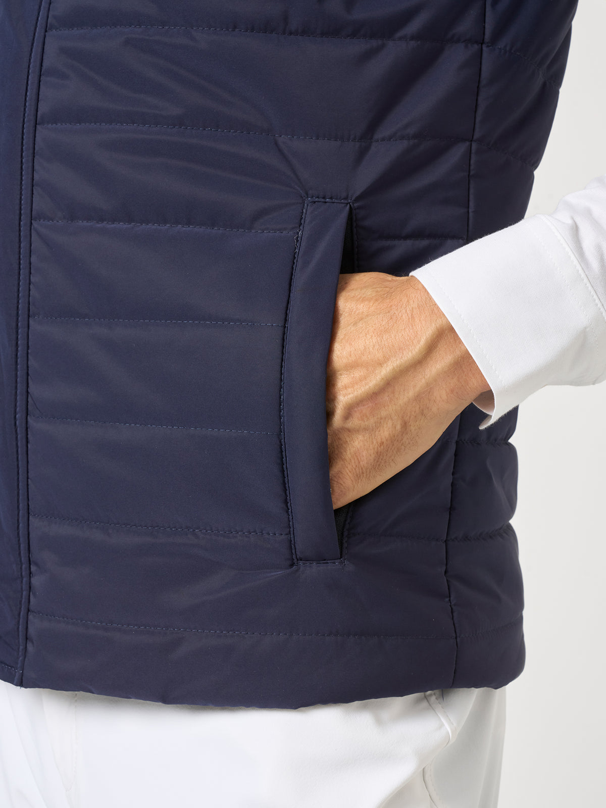 Patrick Quilted Vest Navy
