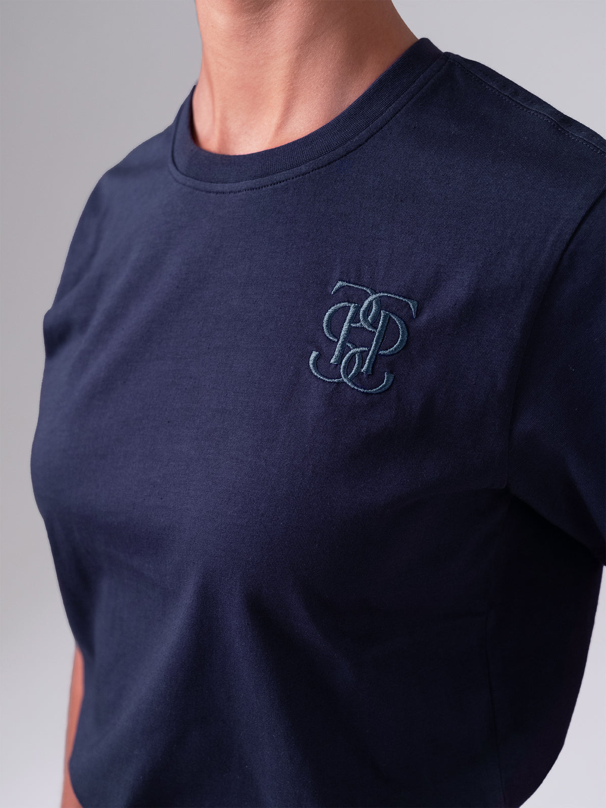 Fabienne S/S Cotton T-shirt - Navy