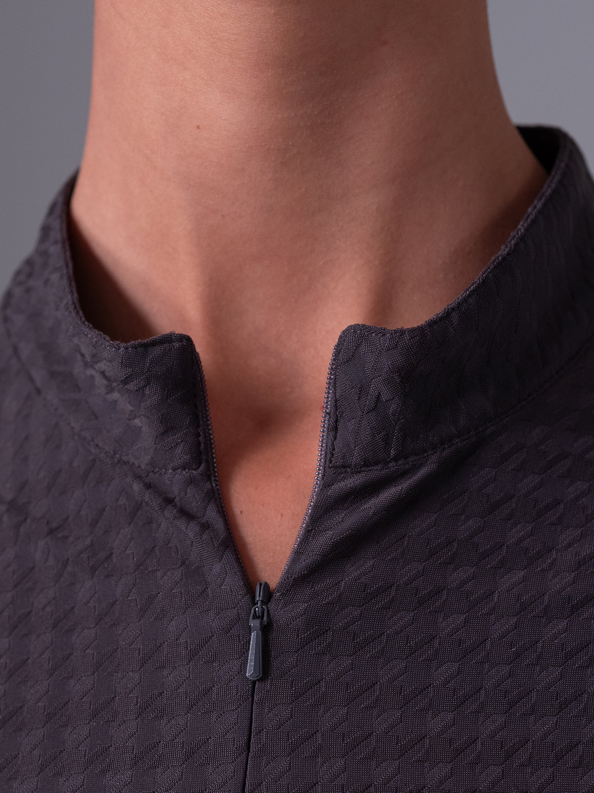 Delilah LS Bow Mesh Top Thunderstorm Grey
