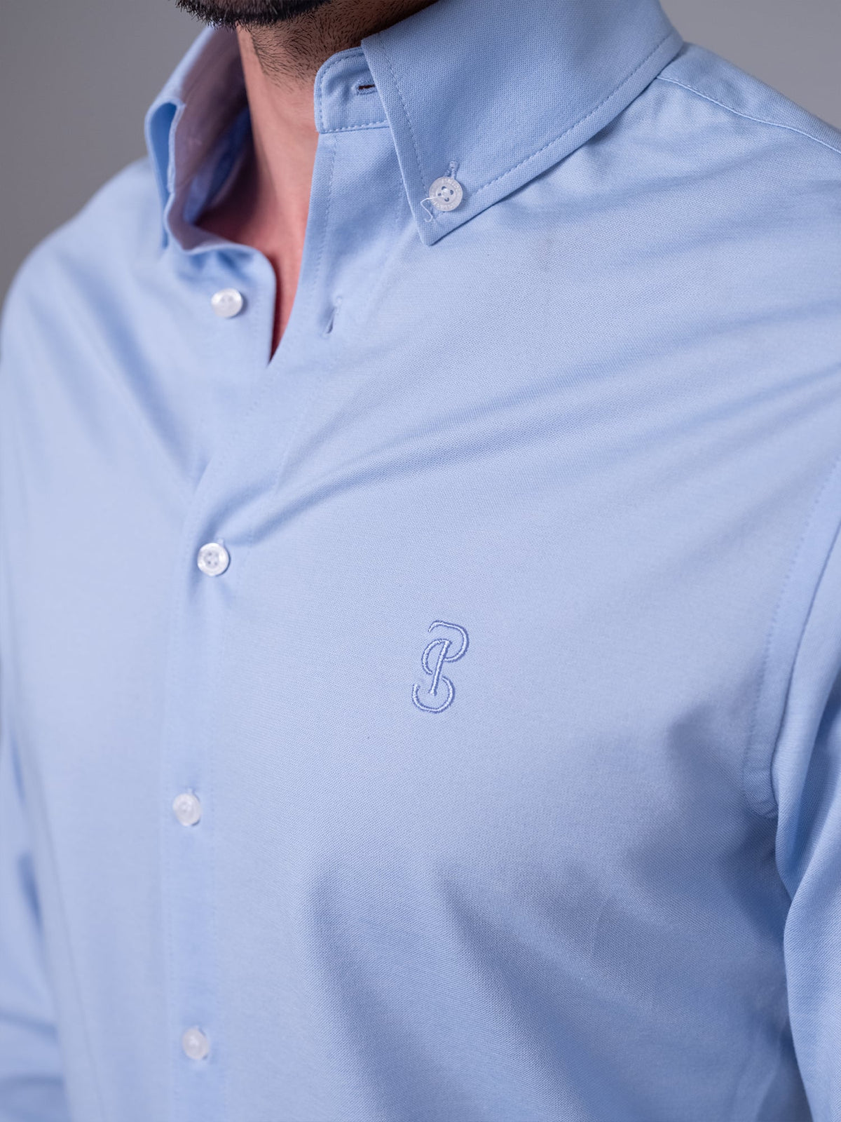 Roberto Pique Shirt Light blue