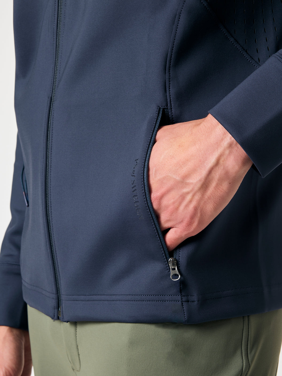 Keith Full Zip Mid Layer Navy