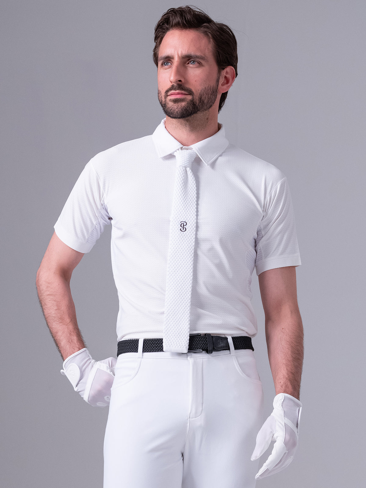 Fredrik Knitted Competition Tie White