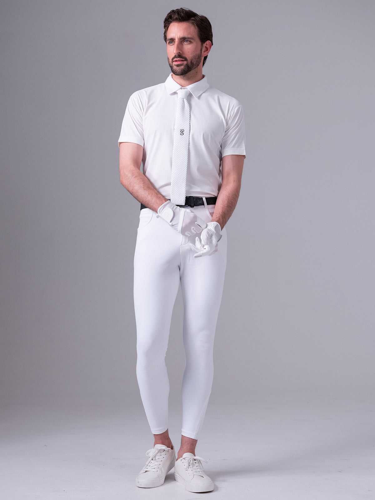 Fredrik Knitted Competition Tie - White