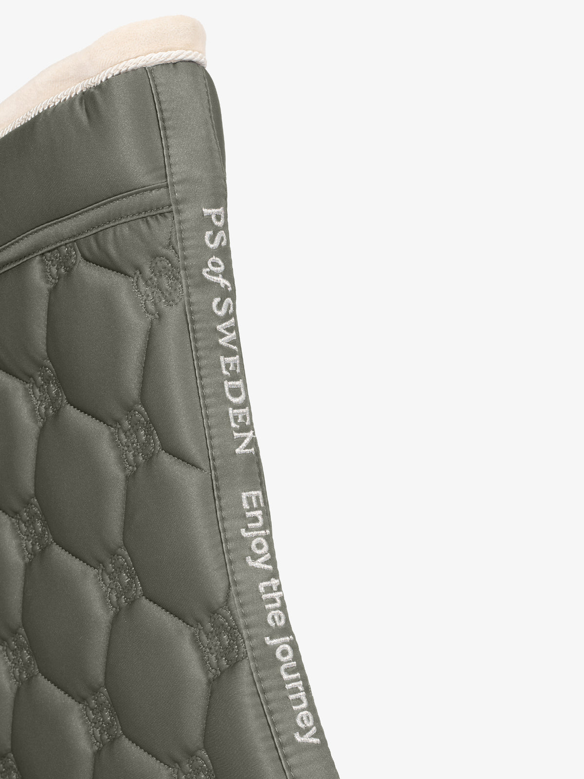 Vintage Monogram Dressage Saddle Pad Mist Green