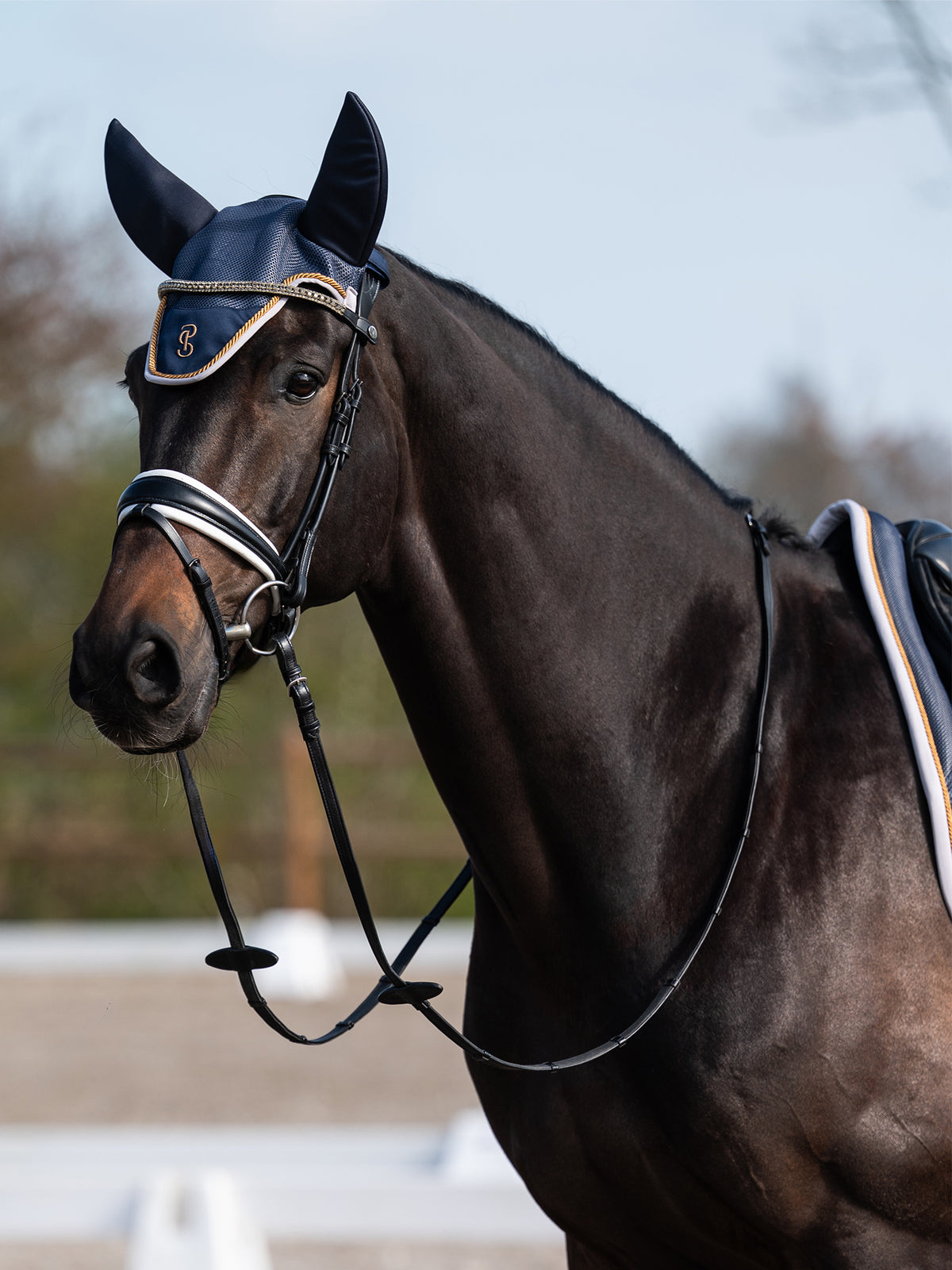 Airflow Mesh Ear Bonnet Navy