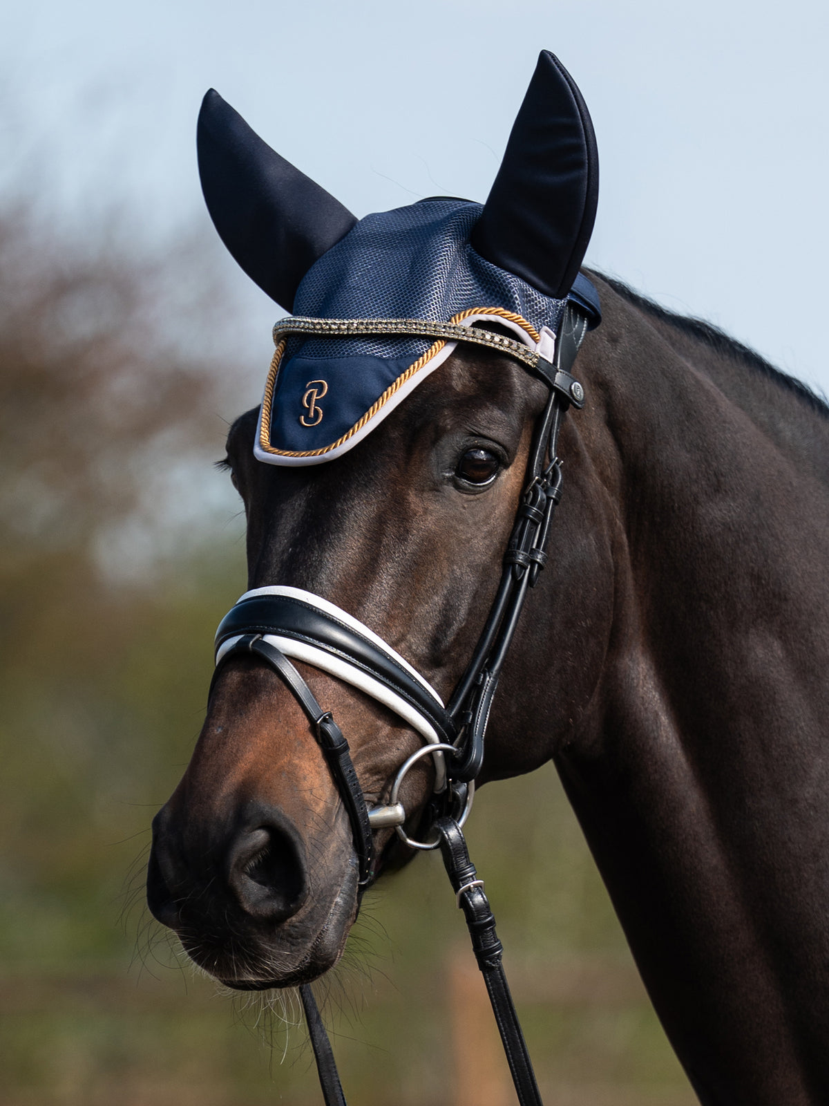 Airflow Mesh Ear Bonnet Navy
