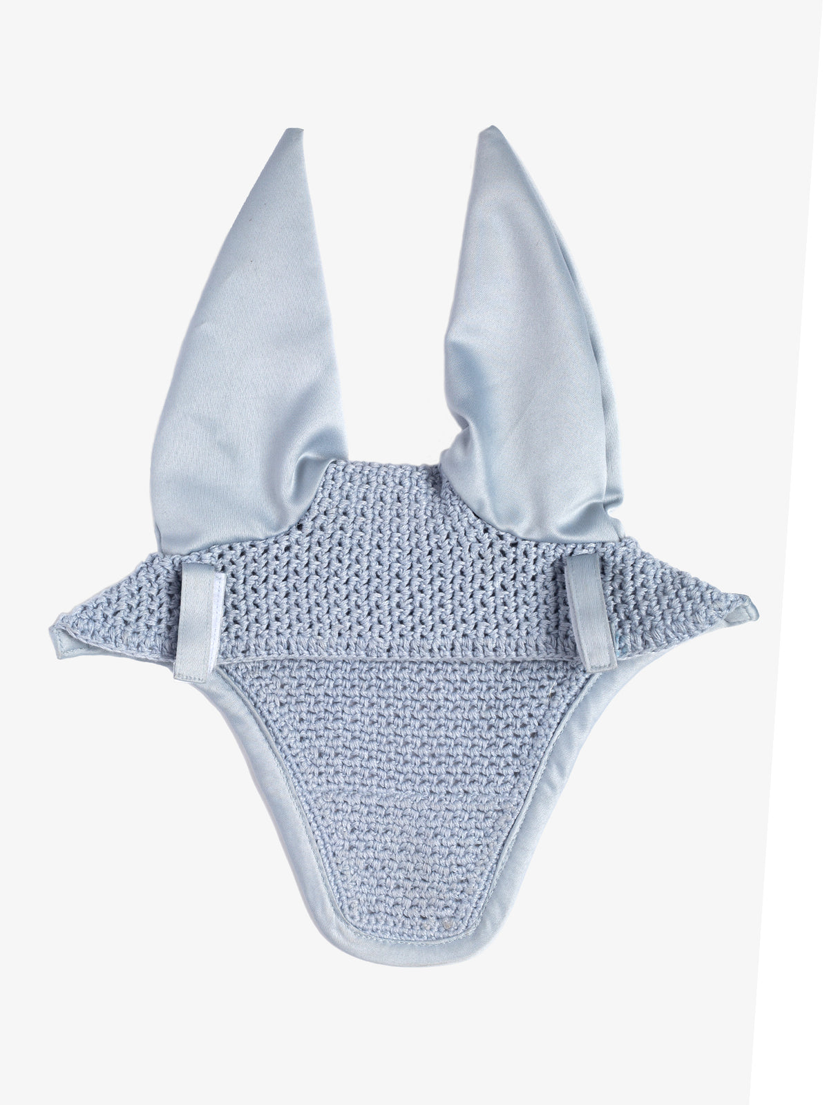Crystal Satin Ear Bonnet - Blue Whisper