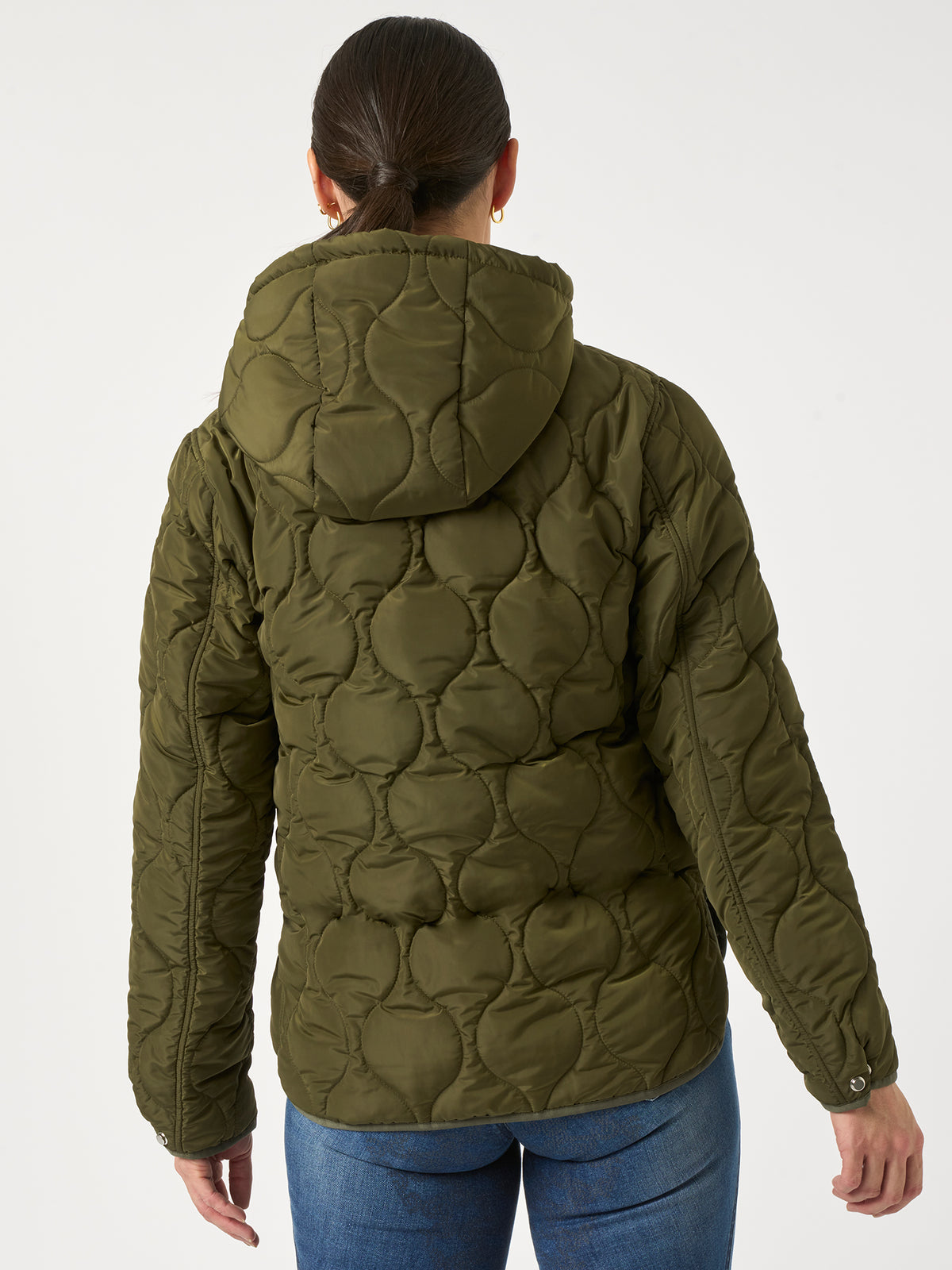 Lara Quilted Jacket Seaweed green