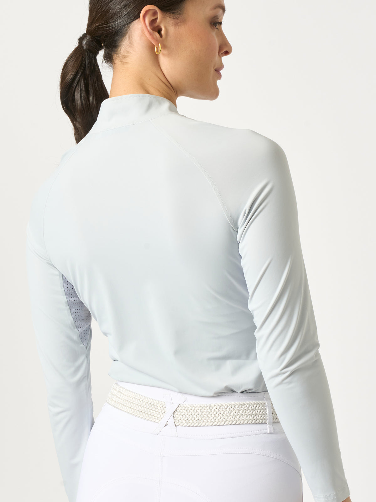 Evelina LS Crystal Logo Top Blue Whisper