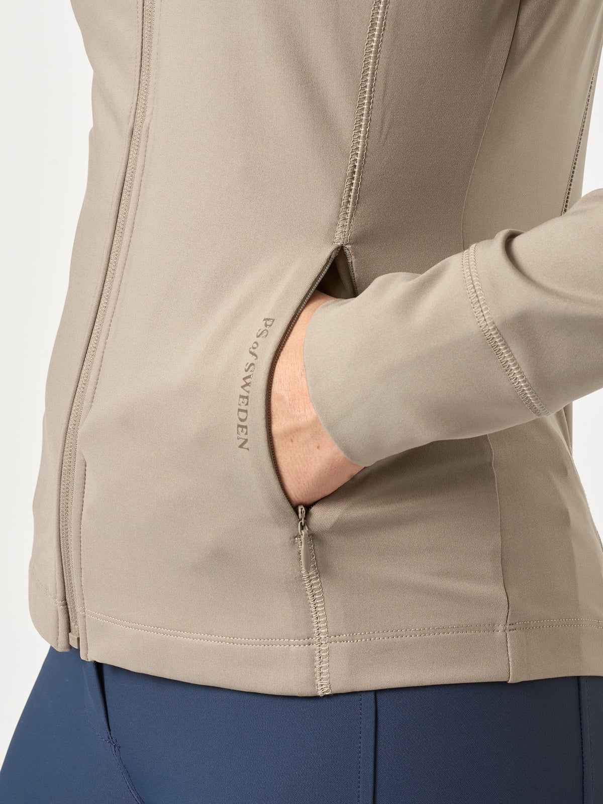 Kaia Full Zip Mid Layer - Greige