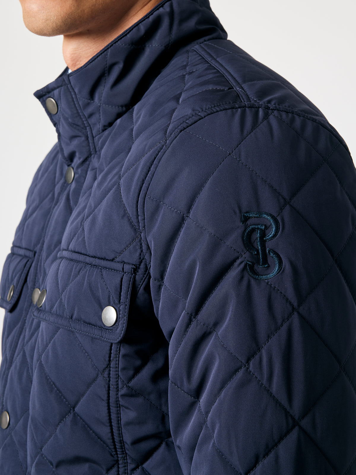Nash Quilted Jacket Navy