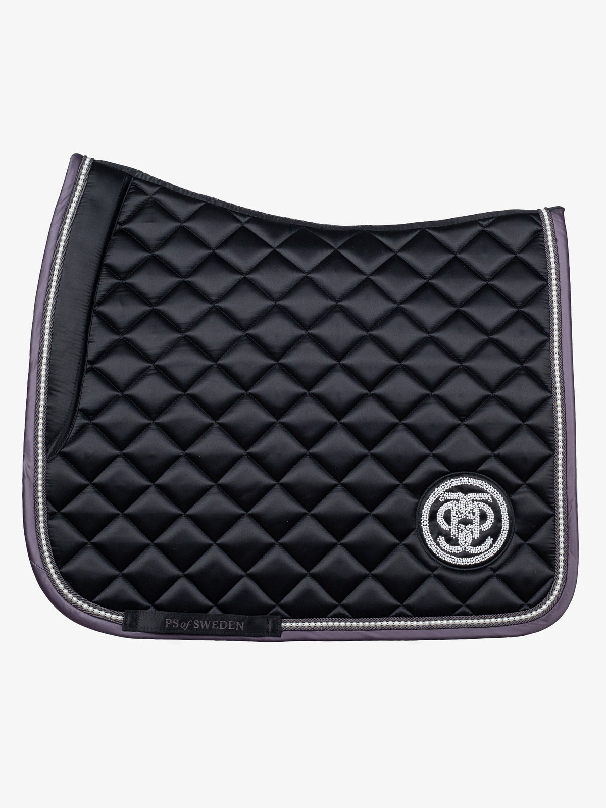 Pearl Monogram Dressage Saddle Pad Black