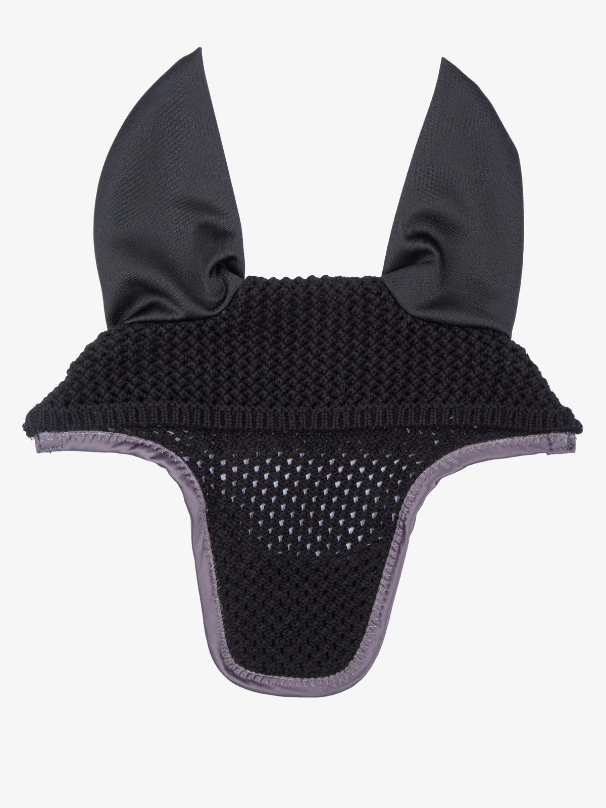 Pearl Monogram Ear Bonnet Black
