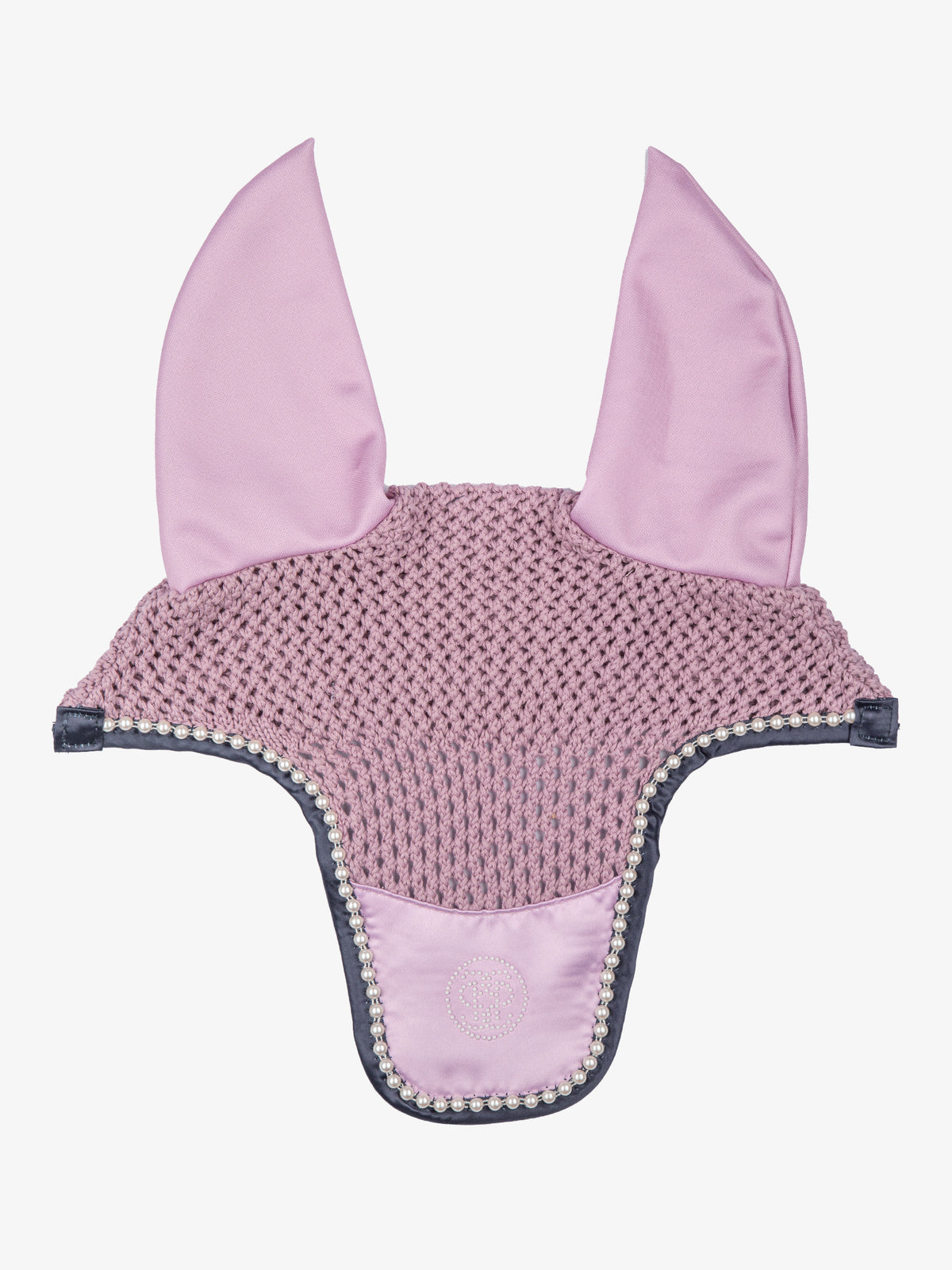 Pearl Monogram Ear Bonnet Frosted lilac