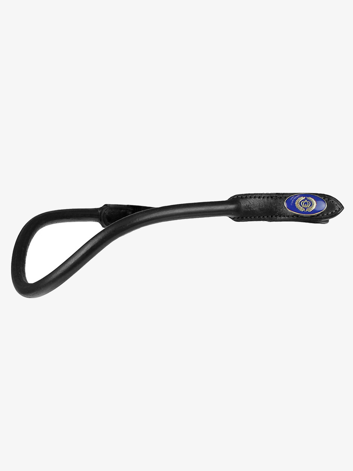 Browband U-shape Rolled Jet Black Black Leather