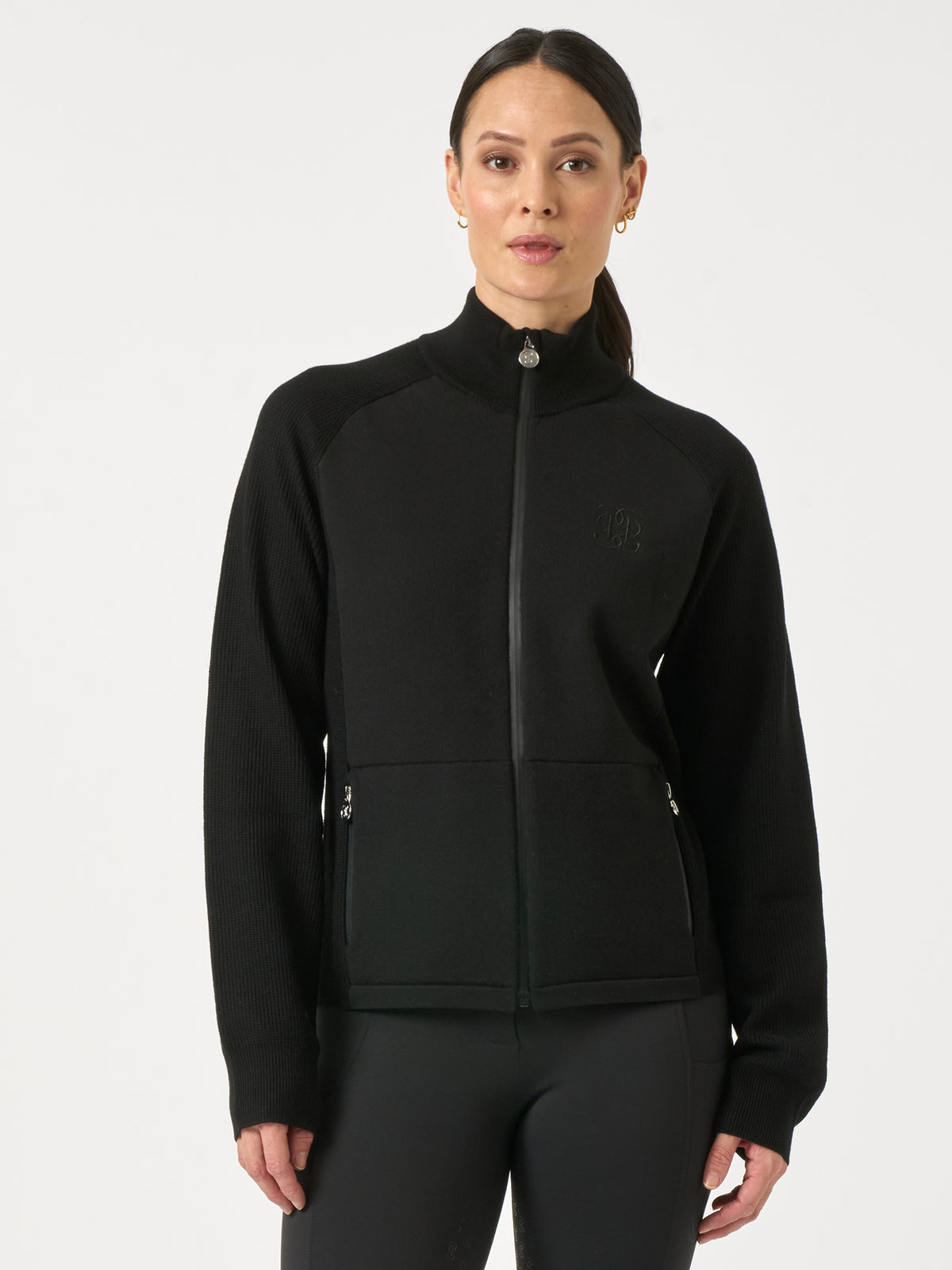Florence Knitted Full Zip Black