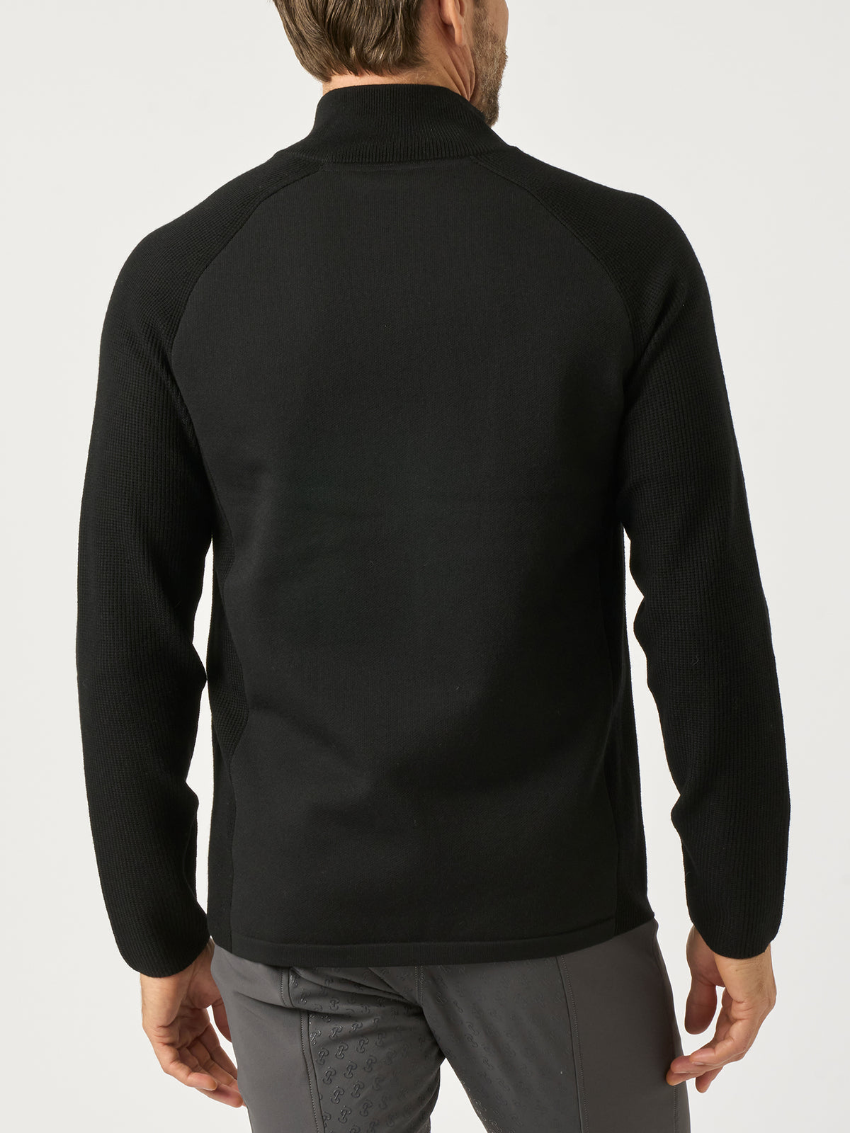 Francisco Knitted Full Zip Black
