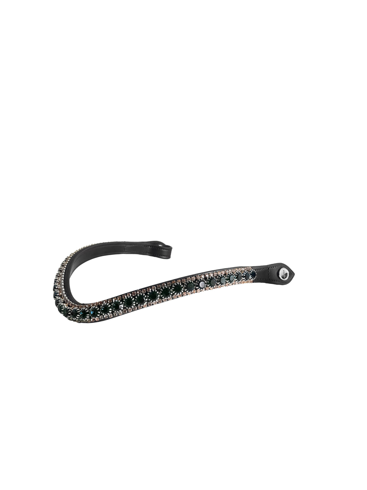 Browband Luxe Mystic Forrest - Black Leather