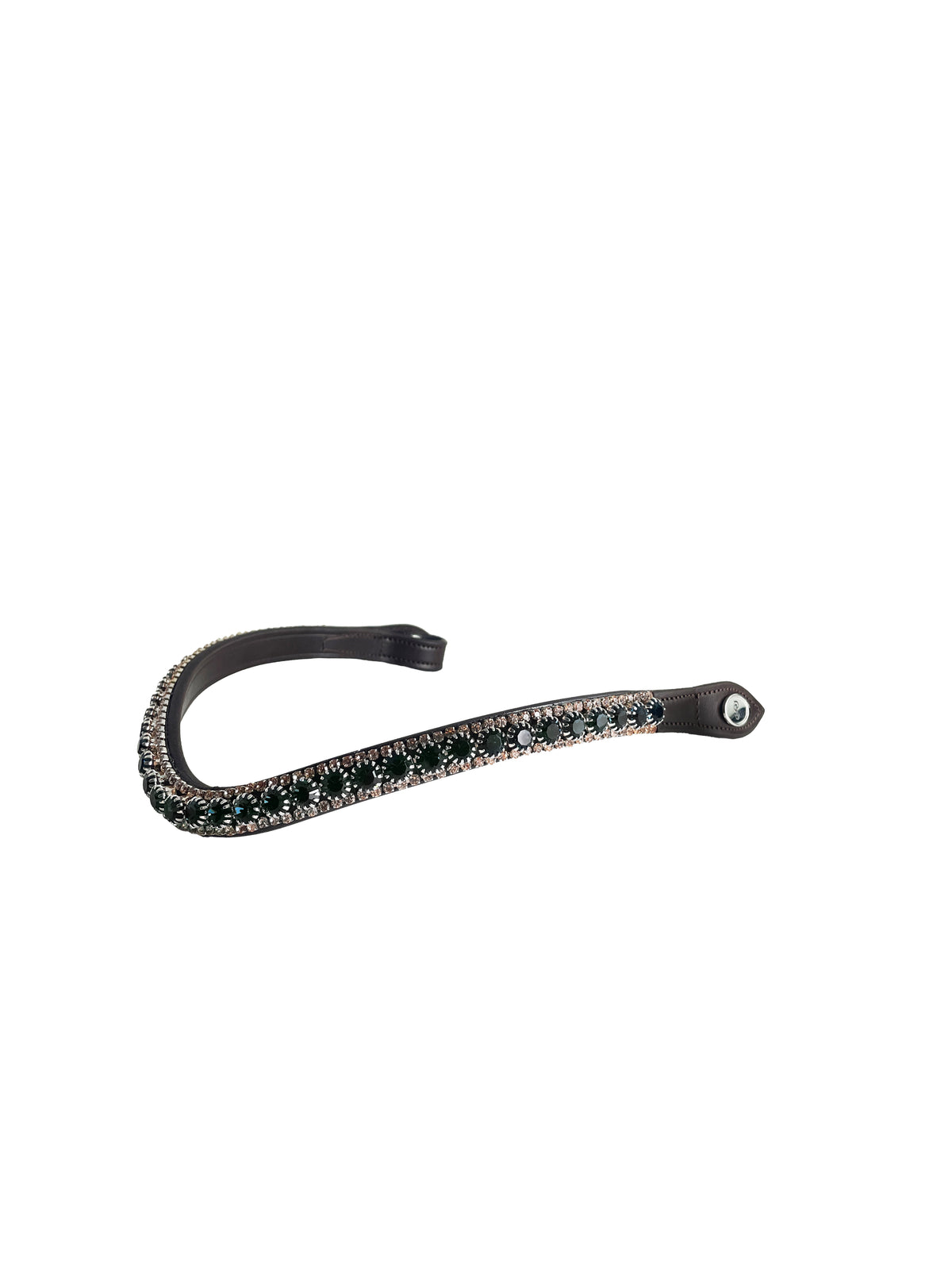 Browband Luxe Mystic Forrest - Brown Leather