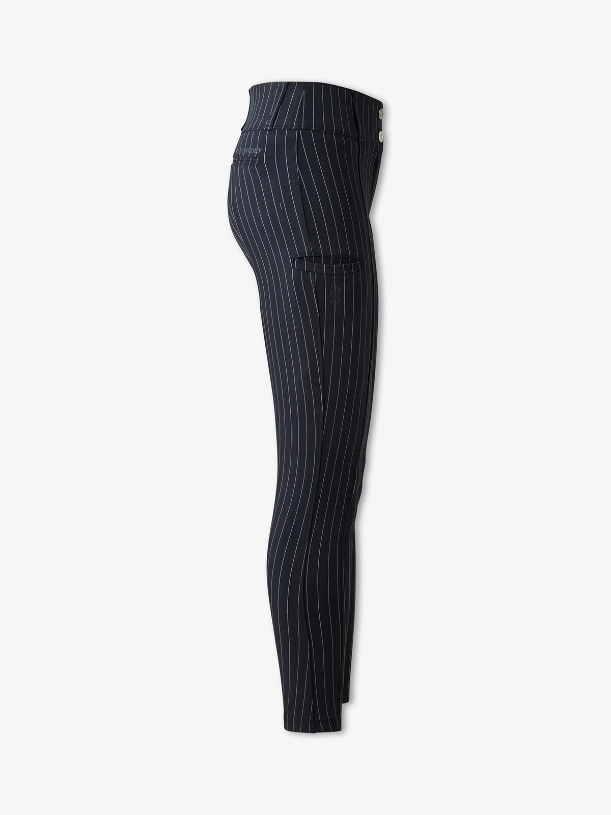 Penny Pinstripe Knee Grip Breeches Navy